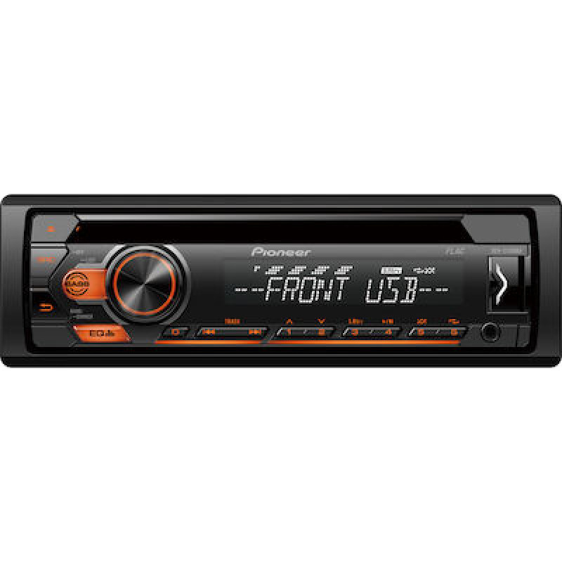 Pioneer DEH-S120UBA  Ηχοσύστημα Αυτοκινήτου 1DIN (USB/AUX/CD) με Αποσπώμενη Πρόσοψη