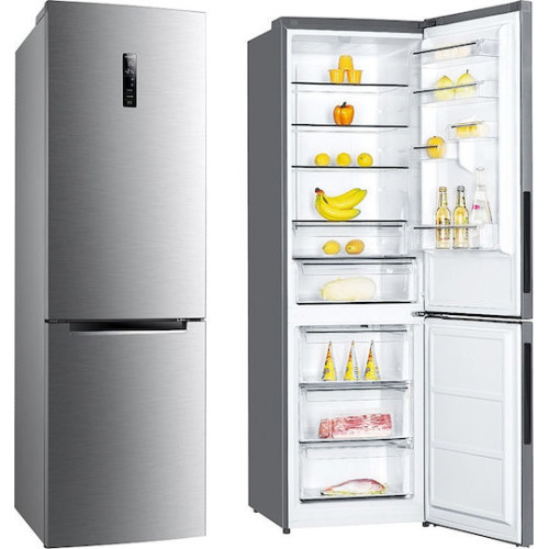 Davoline NCRF390 IX ΝΕ Ψυγειοκαταψύκτης 347lt NoFrost Υ195xΠ60xΒ68.5εκ. Inox 801223403