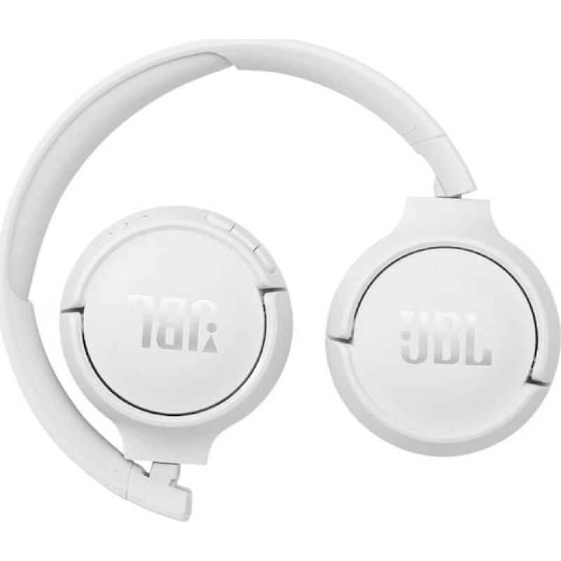 JBL Tune 510BT Ασύρματα / Ενσύρματα On Ear Ακουστικά με 40 ώρες Λειτουργίας και Quick Charge Λευκά