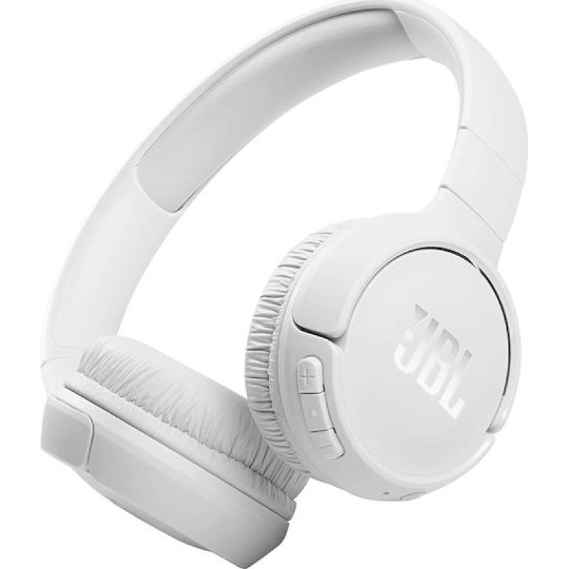 JBL Tune 510BT Ασύρματα / Ενσύρματα On Ear Ακουστικά με 40 ώρες Λειτουργίας και Quick Charge Λευκά