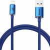 Baseus Crystal Shine Braided USB to Lightning Cable Μπλε 1.2m (CAJY000003) (BASCAJY000003)