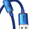 Baseus Crystal Shine Braided USB to Lightning Cable Μπλε 1.2m (CAJY000003) (BASCAJY000003)