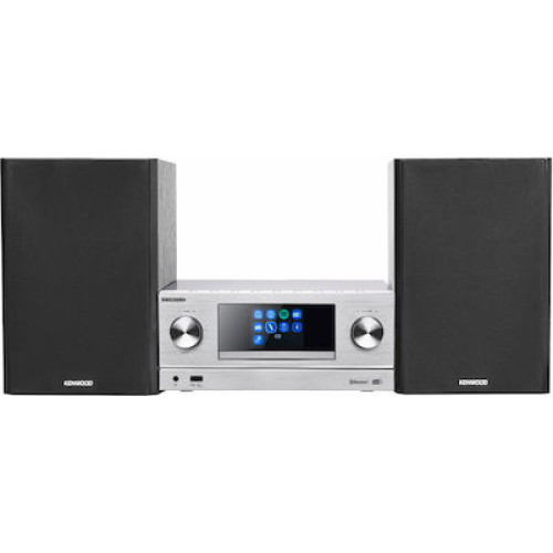Kenwood Ηχοσύστημα 2.0 M-9000S 100W με CD / Digital Media Player, WiFi και Bluetooth Ασημί