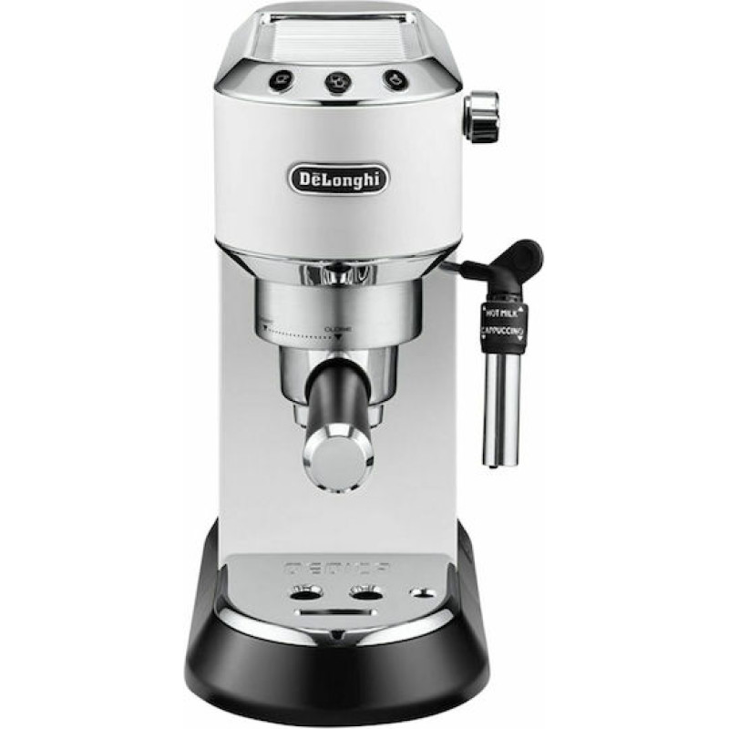 Delonghi Dedica Pump Αυτόματη Μηχανή Espresso 1300W Πίεσης 15bar Λευκή (EC 685.W) (DLGEC685.W)