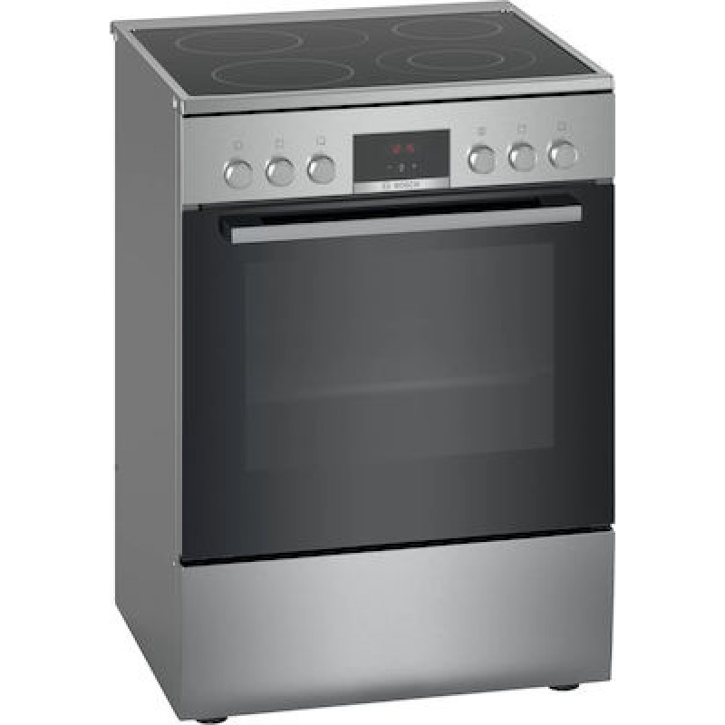 Bosch HKR39A250U  Κουζίνα 66lt με Κεραμικές Εστίες Π60εκ. Inox 90x60x60 εκ (YxΠxB)