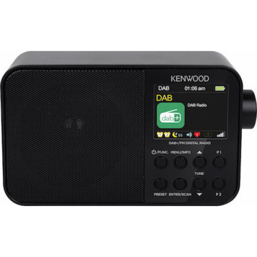Kenwood CR-M30DAB Φορητό Ραδιόφωνο Επαναφορτιζόμενο DAB+ με Bluetooth και USB Μαύρο