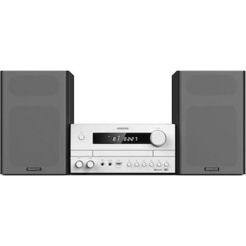Kenwood Ηχοσύστημα 2.0 M-822DAB 100W με CD / Digital Media Player και Bluetooth Λευκό