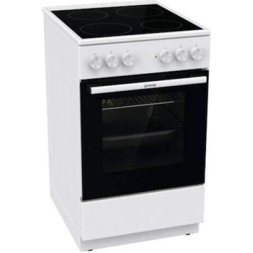 Gorenje GEC5A61WG Κουζίνα 70lt με Κεραμικές Εστίες Π50εκ. Λευκή (034065401). με 4ετή εγγύηση 