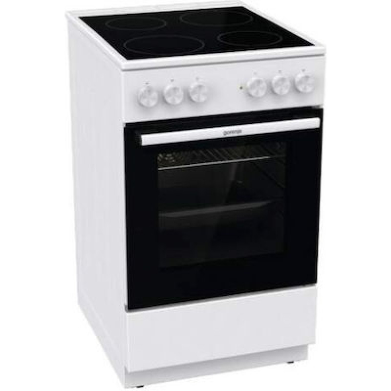 Gorenje GEC5A61WG Κουζίνα 70lt με Κεραμικές Εστίες Π50εκ. Λευκή (034065401). με 4ετή εγγύηση 