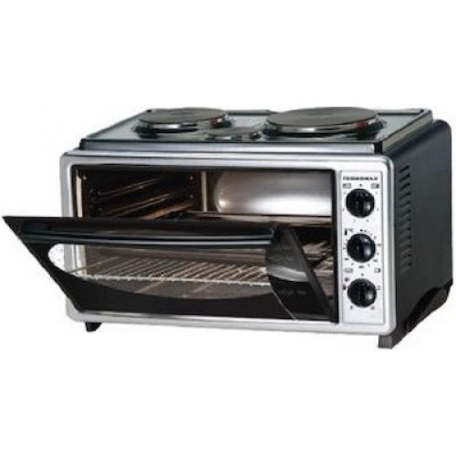 Princess AF-4000 Ηλεκτρικό Φουρνάκι 40lt με 3 Εστίες και Αέρα 