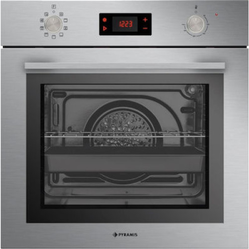 Pyramis 731065 PKLED Φούρνος άνω Πάγκου 73lt χωρίς Εστίες Π59.5εκ. Inox  (034067601).