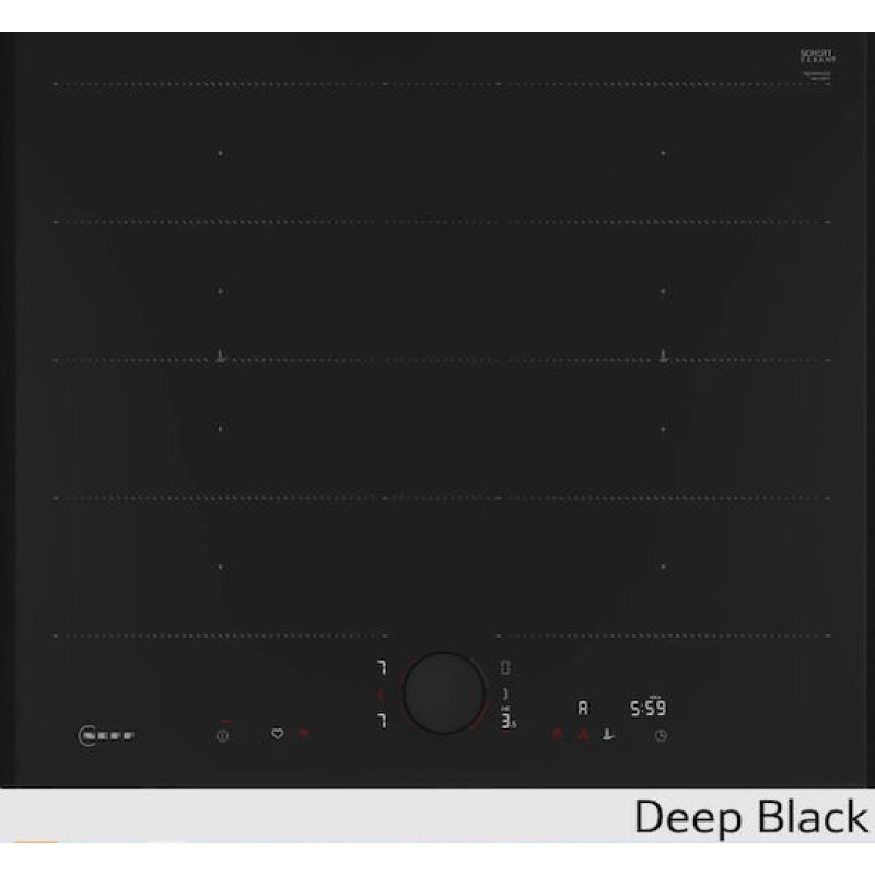 NEFF NFLIN60D1 (T66YYY4B0 Z9801TWDY0 Z9802PFDY0 ) επαγωγική εστία 60cm της Matt Black edition με ανταλλάξιμα διακοσμητικά στοιχεία (YourNEFF) Deep  Black