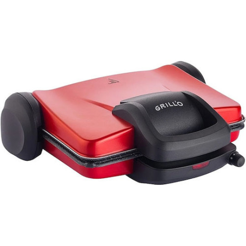 Grill'o GR380 Τοστιέρα Γκριλιέρα με Αποσπώμενες Πλάκες 1800W Κόκκινη