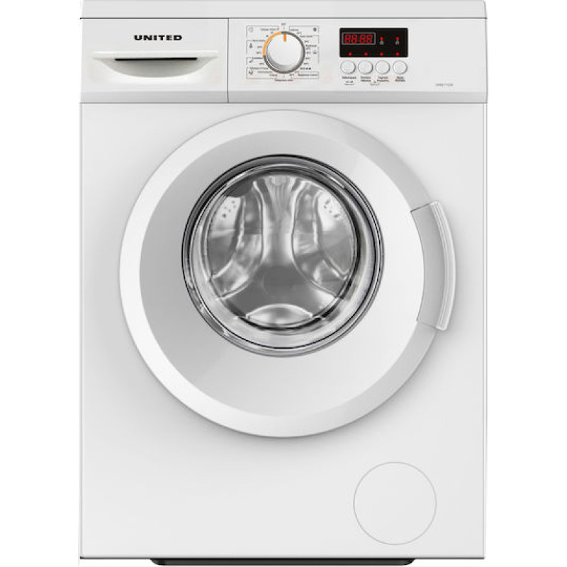 United UWM-7123S Πλυντήριο Ρούχων 7kg 1200 Στροφών