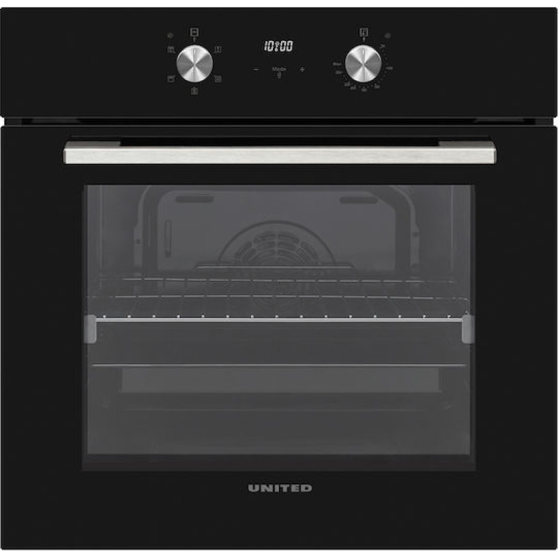 United UBO-60658TP Φούρνος άνω Πάγκου 69lt Π59.5εκ. Μαύρος