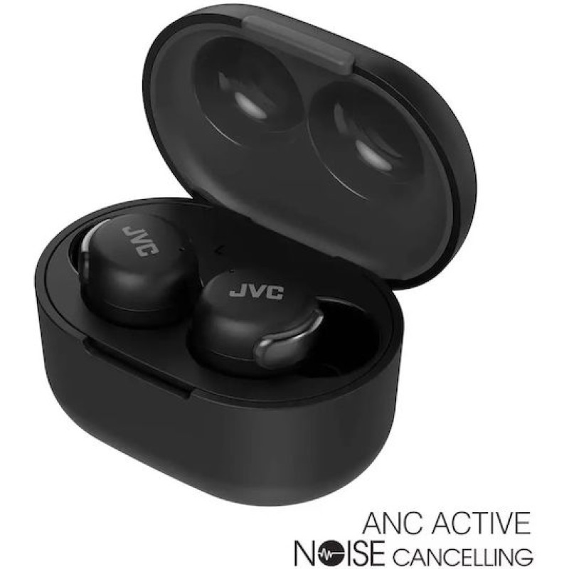 JVC HA-Z330T In-ear Bluetooth Handsfree Ακουστικά με Αντοχή στον Ιδρώτα και Θήκη Φόρτισης Μαύρα