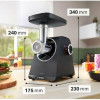 Bosch MFWS430B Μηχανή Άλεσης Κιμά 1900W Μαύρη