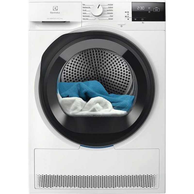 Electrolux EW6D285Y Στεγνωτήριο 8kg A++ με Αντλία Θερμότητας