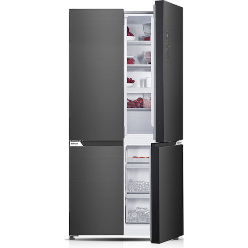 Davoline D4SS 503 SL Ψυγείο Ντουλάπα 503lt NoFrost Υ190.2xΠ91xΒ59.7εκ. Γκρι 