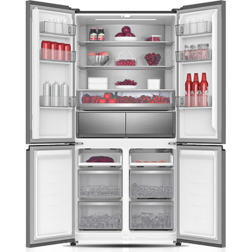 Davoline D4SS 503 SL Ψυγείο Ντουλάπα 503lt NoFrost Υ190.2xΠ91xΒ59.7εκ. Γκρι 