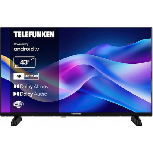Telefunken 43UA9007F Smart Τηλεόραση 43" 4K UHD LED  HDR (2024)
