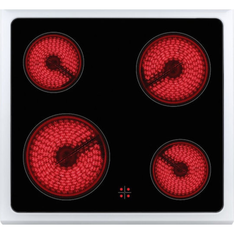 Philco PCE 654X Κουζίνα 69lt με Κεραμικές Εστίες Π60εκ. Inox 