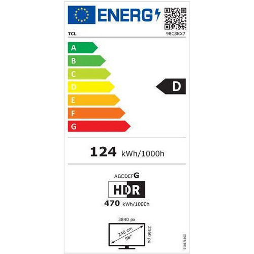 TCL 98C8K Smart Τηλεόραση 98" 4K UHD QLED C8K HDR (2025) 