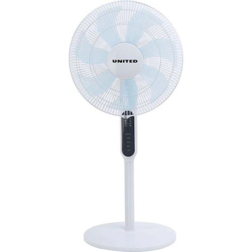 United Usf-689 Ανεμιστήρας Ορθοστάτης 60W Διαμέτρου 40cm με Τηλεχειριστήριο