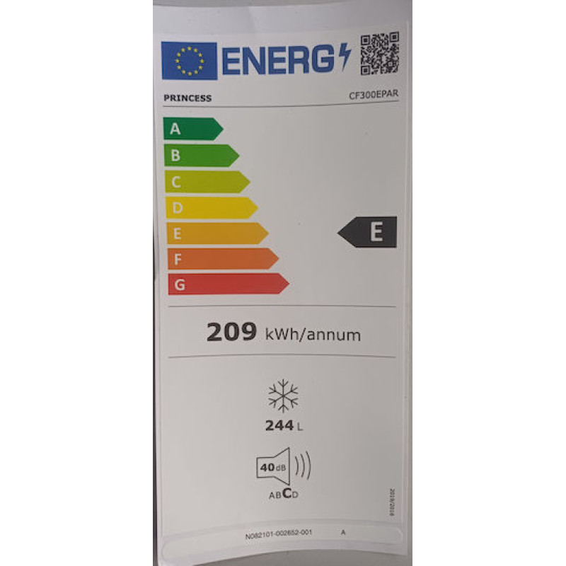 Princess CF300EPAR Καταψύκτης Μπαούλο 244lt