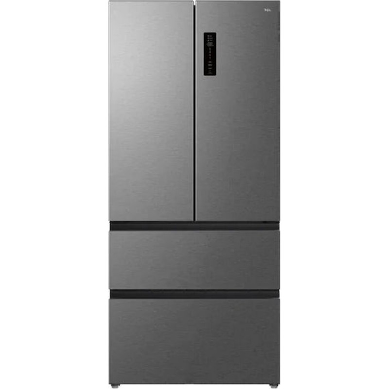 TCL RC532FXE0EE Ψυγείο Ντουλάπα 532lt Total NoFrost Υ190xΠ83.3xΒ64εκ. Inox 