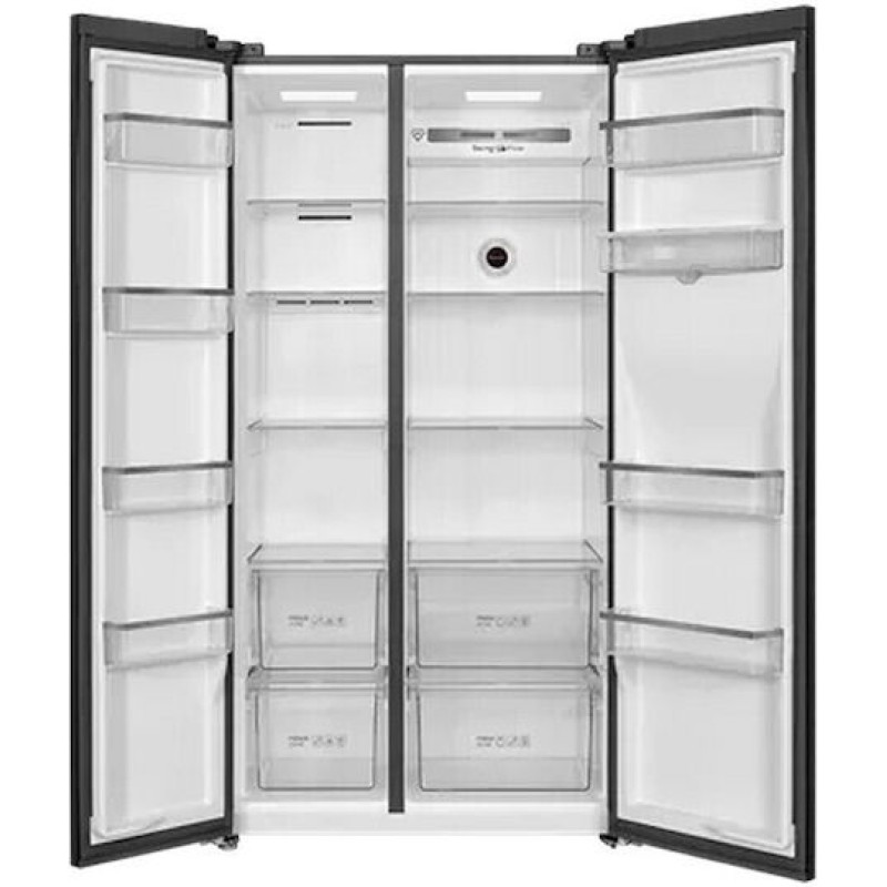 TCL RP631SSE1 Ψυγείο Ντουλάπα 631lt Total NoFrost Υ176.8xΠ92xΒ73.5cm Dark Silve