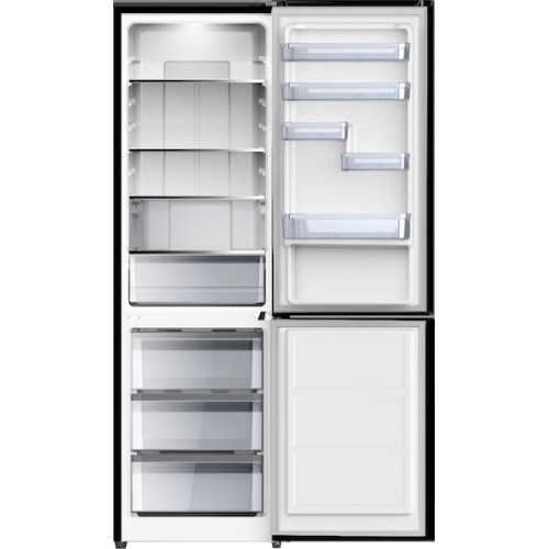 Princess RCNE489BGL Retro Ψυγειοκαταψύκτης 344lt Total NoFrost Υ195xΠ60xΒ65.8εκ. Μαύρος 