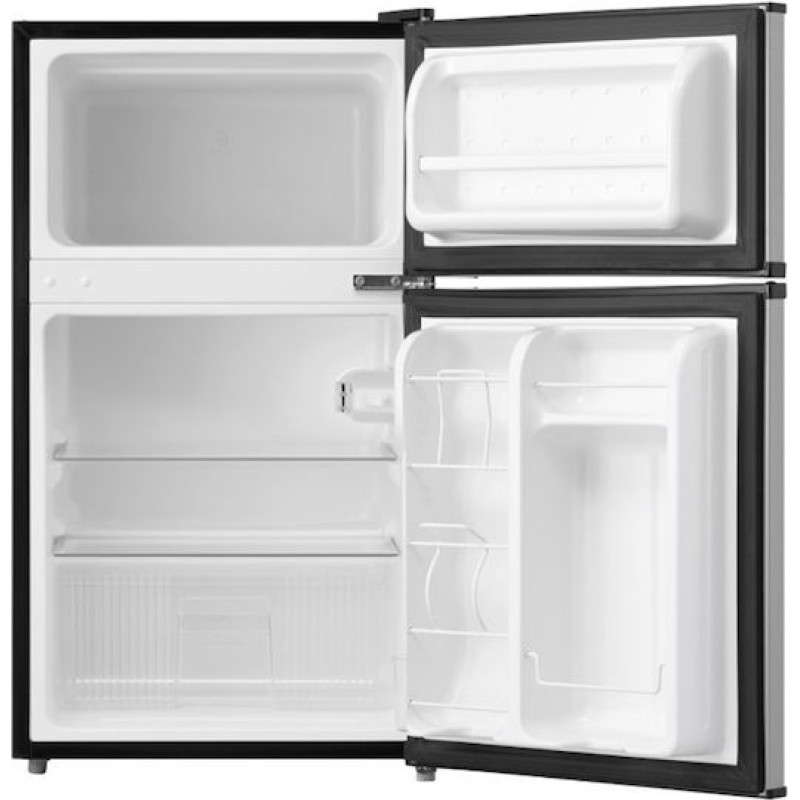 Morris T72089ETD Ψυγείο Δίπορτο 87lt Υ83.7xΠ47xΒ49.2εκ. Inox