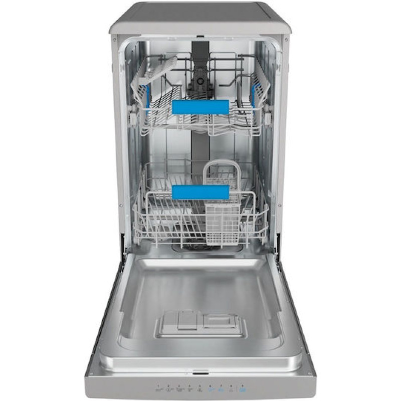 Indesit IN2FC10BS7A0S Ελεύθερο Πλυντήριο Πιάτων για 10 Σερβίτσια Π45xY85εκ. Inox