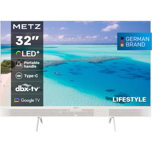 Metz 32MQE7100Z Smart Τηλεόραση 32" HD Ready (2025) /12V/White με 5 Χρόνια Εγγύηση