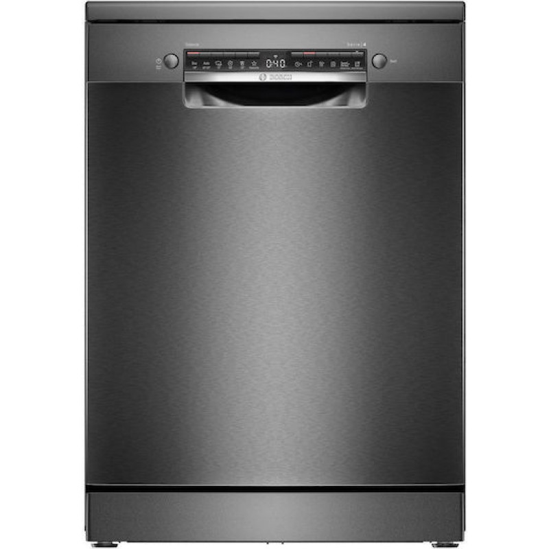 Bosch SMS4HVC11E Ελεύθερο Πλυντήριο Πιάτων με Wi-Fi για 14 Σερβίτσια Π60cm Brushed Black Steel