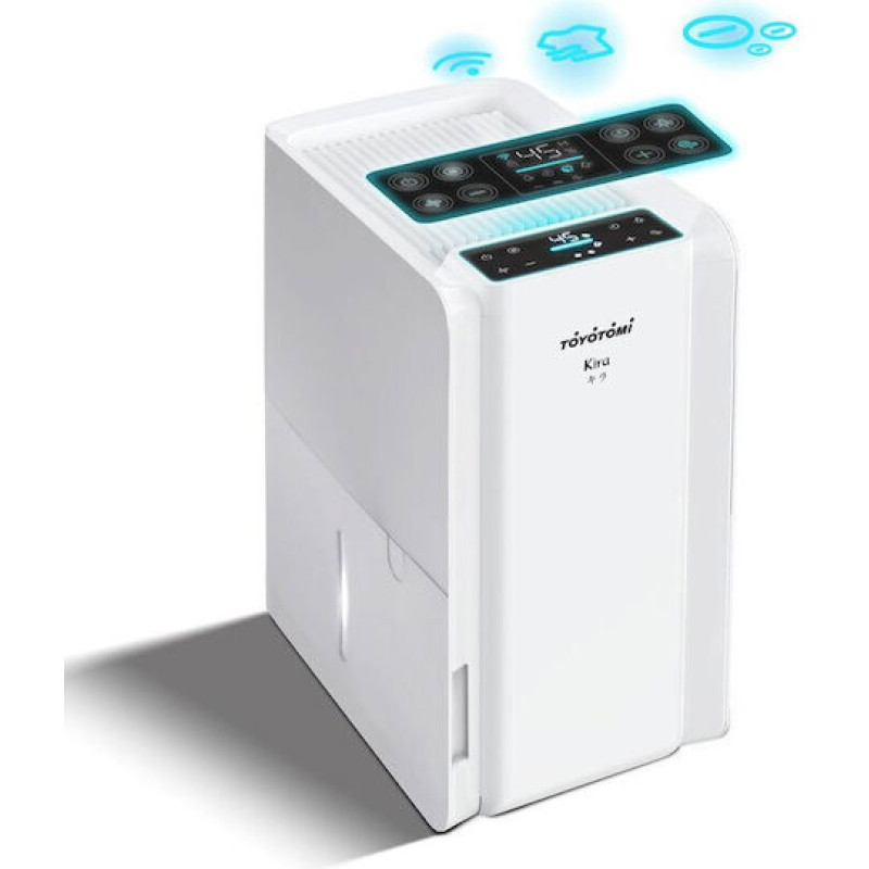 Toyotomi Kira 12lt Αφυγραντήρας με Συμπιεστή Ιονιστή και Wi-Fi 