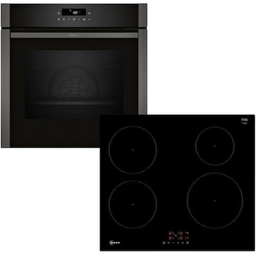 Neff (B2ACJ7AG0 + T36FBE1L0) Σετ Φούρνος άνω Πάγκου 71lt με Επαγωγικές Εστίες Π59.4εκ.