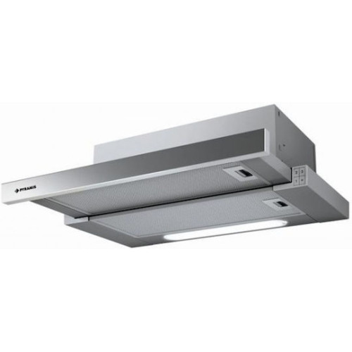 Pyramis Slim Turbo Συρόμενος Απορροφητήρας 60cm Inox (065313301)