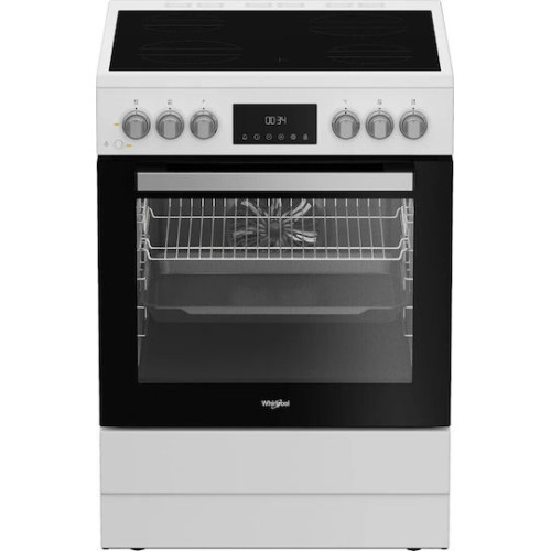 Whirlpool W6V8LCSW Κουζίνα 72lt με Κεραμικές Εστίες Π60εκ. Λευκή