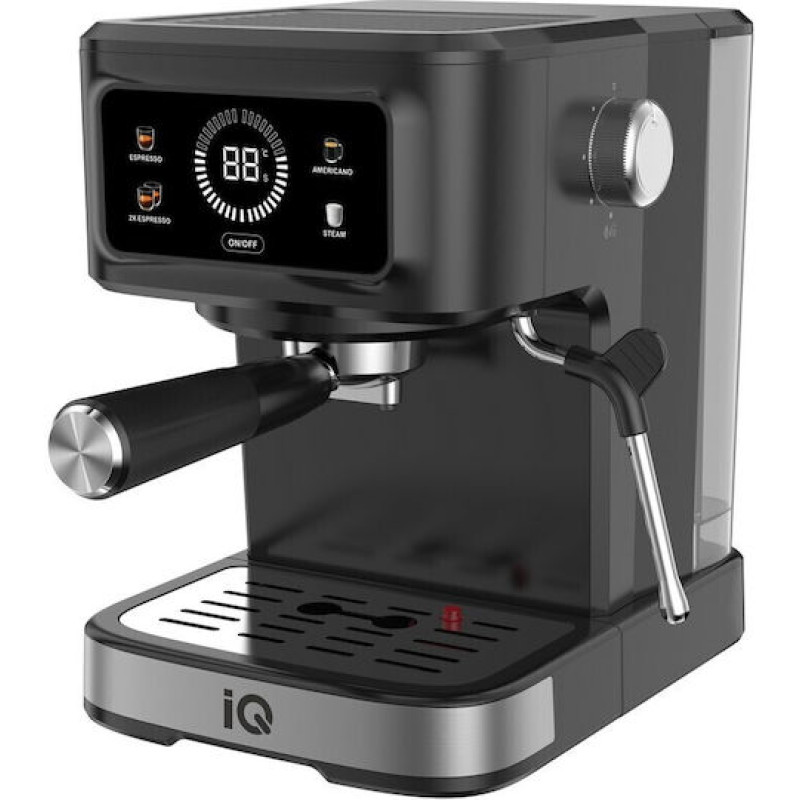 IQ CM-190 Αυτόματη Μηχανή Espresso 1100W Πίεσης 20bar 