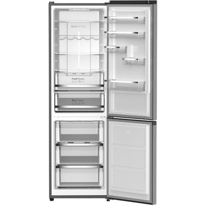 Morris D73345DBN Ψυγειοκαταψύκτης 346lt Total NoFrost Υ195xΠ60xΒ65.8εκ. Dark Inox 
