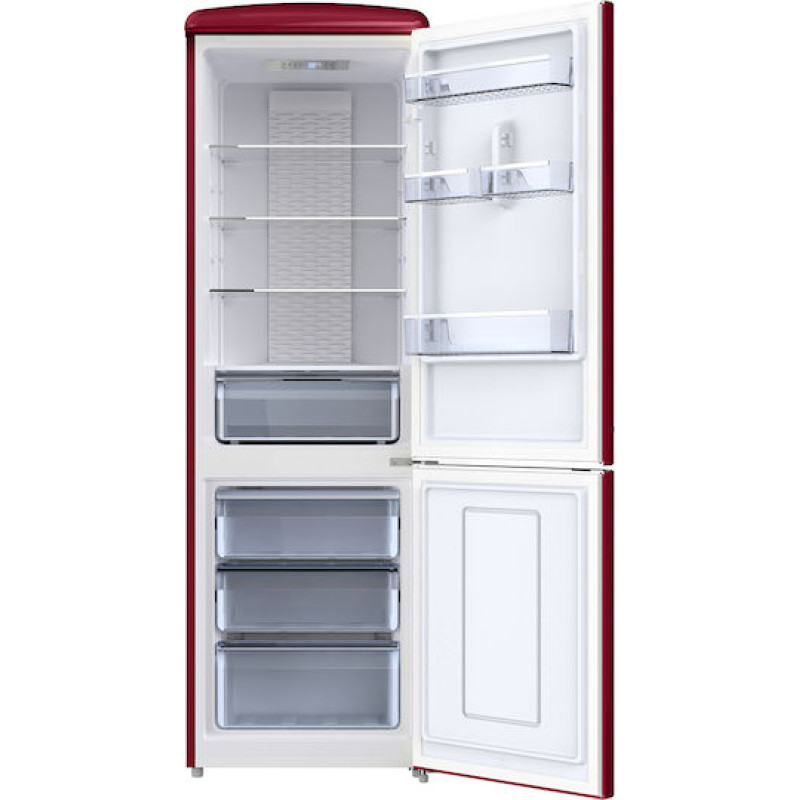 Omnys Epoque WNT-EPQ33025WR Mint Retro Ψυγειοκαταψύκτης Υ190xΠ60xΒ73.5εκ Μπορντω