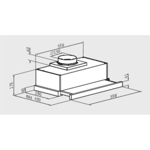 Pyramis PTC63413IX Συρόμενος Απορροφητήρας 60cm Γκρι (174030000)