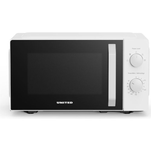 United MWO-2801 Φούρνος Μικροκυμάτων 20lt Λευκός