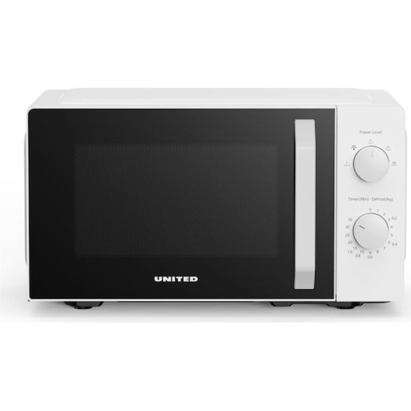 United MWO-2801 Φούρνος Μικροκυμάτων 20lt Λευκός