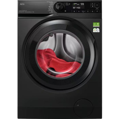 AEG LFR83944OE PowerCare 8000 Πλυντήριο Ρούχων 9kg με Ατμό 1400 Στροφών  Black
