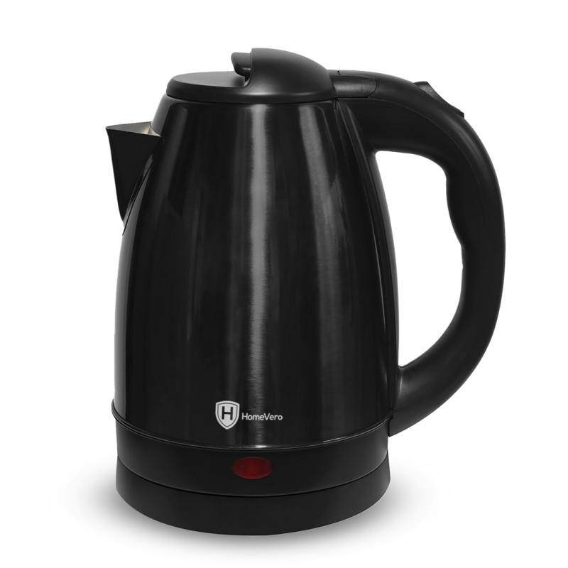 Ανοξείδωτος Βραστήρας Nερού 1.7L 1500W Μαύρο HomeVero HV-BSSK1.7