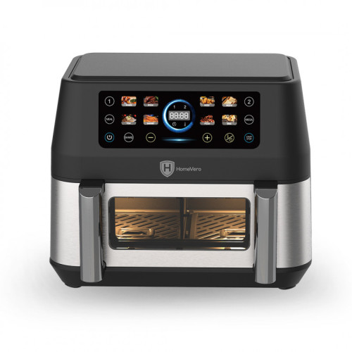 Φριτέζα Αέρος 9L HomeVero HV-AF9CD – DualZone με 8 Προγράμματα και Ισχύ 2460W