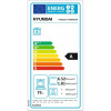 Κουζίνα Hyundai HCGC25V-72604G/W με φούρνο και εστίες αερίου, χωρητικότητα φούρνου 75L, 5 διαφορετικές εντάσεις φωτιάς και ενεργειακή κλάση Α